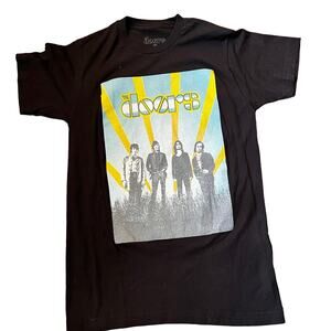 The Doors Band Women's SM Waiting For The Sun Psychedelic Graphic T-shirt